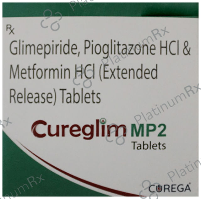 Cureglim MP 2mg/500mg/15mg Tablet ER