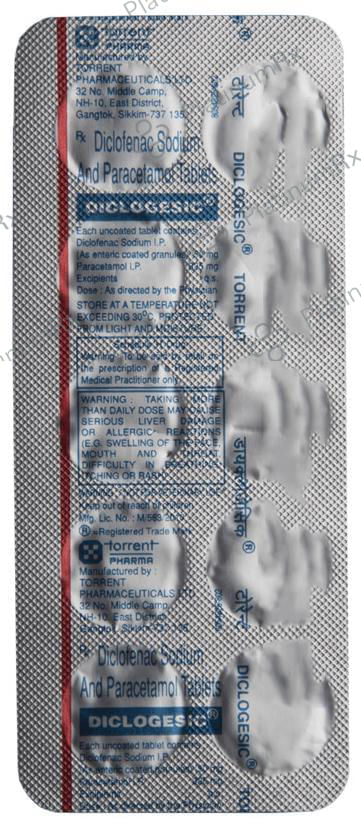 Diclogesic 50mg/325mg Tablet