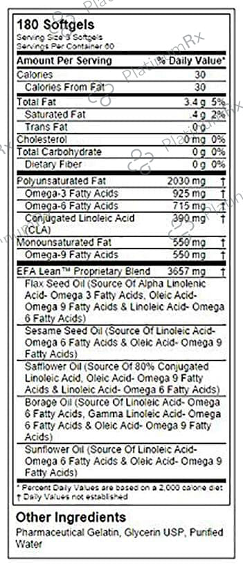 Labrada Nutrition EFA Lean Gold Softgel Capsules