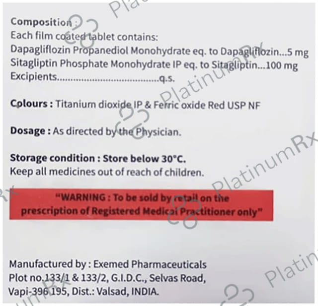Dapahenz S 5/100mg Tablet 10s