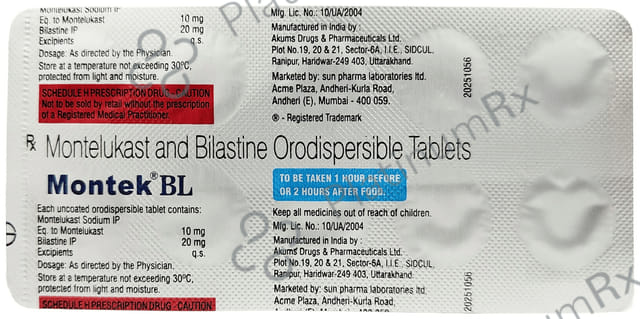 Montek BL 20/10mg Tablet 10s