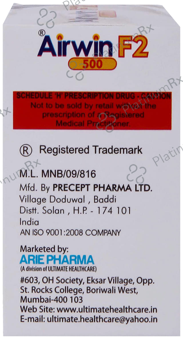 Airwin F2 500/6mcg Capsule 30s