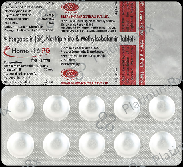 Homo 16PG 75mg/10mg/1500mcg Tablet