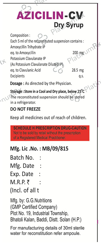 Azicilin-CV Oral Suspension