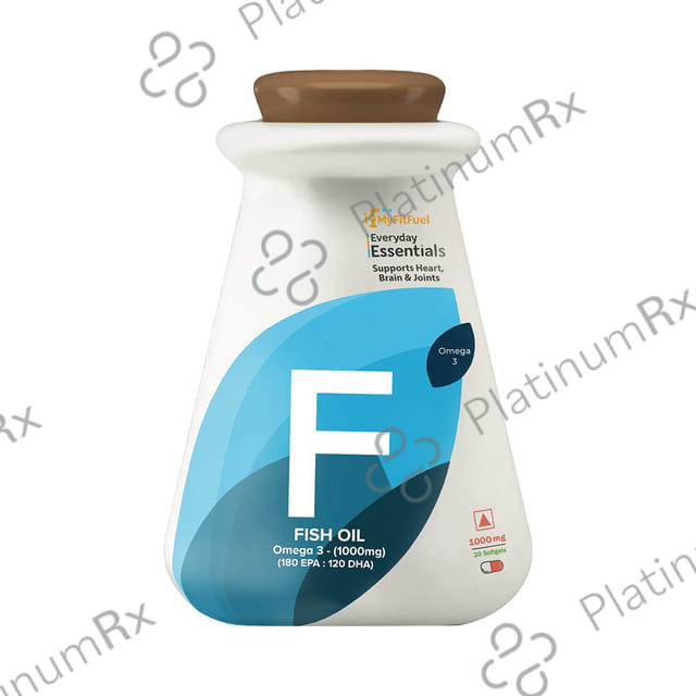 MyFitFuel Fish Oil Omega 3 1000mg Soft Gelatin Capsule 20 capsules