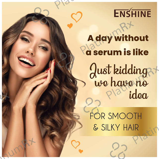 Enshine Detangling Serum Infused with Argan & Marula Oil for Frizz Free Shiny Hair
