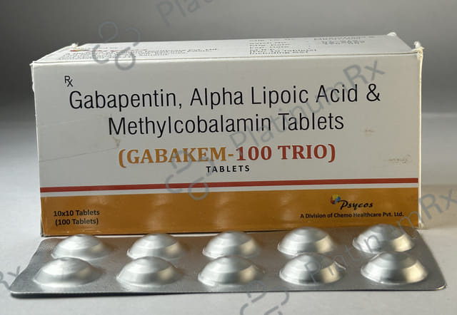 Gabakem 100mg Trio Tablet 10s