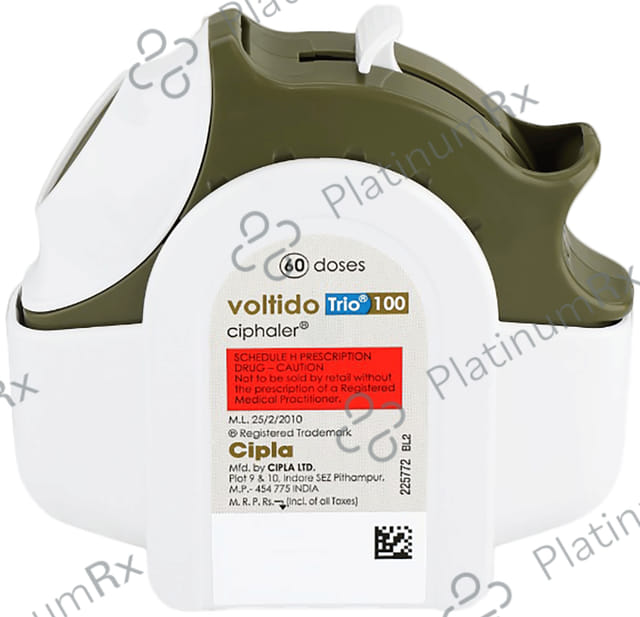 Voltido Trio 100 Ciphaler Inhaler 60MDI
