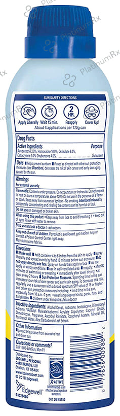 Banana Boat Sun Comfort Ultra Mist Broad Spectrum SPF 50+ Sunscreen Spray 170gm