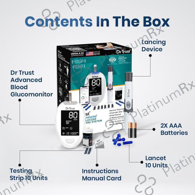 Dr Trust Platinum Blood Glucose Monitoring System 9002