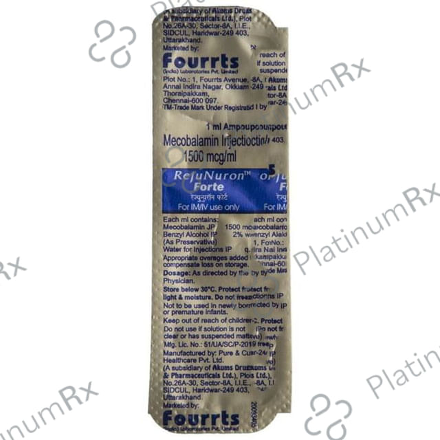 Rejunuron Forte 1500mcg Injection 1ml