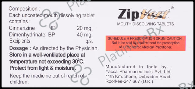 Zipvert Tablet MD
