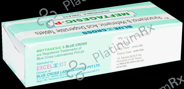 Meftagesic P 50mg/125mg Tablet DT 10s