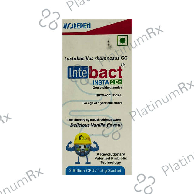 Intebact Insta 2 BN Orosoluble Granules Vanilla Powder 1.5gm