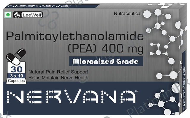 Nervana Micronized Palmitoylethanolamide 400Mg (Pea), Sciatica Nerve Compression, Bladder Pain Relief Capsule