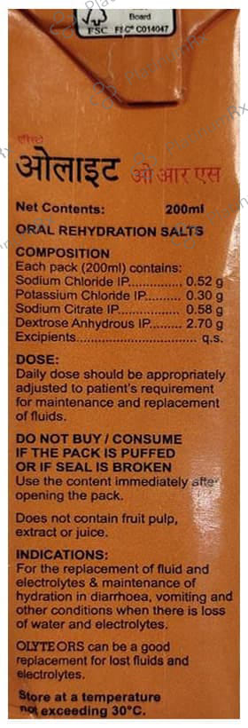 Olyte ORS Orange Flavour Liquid 200ml