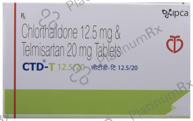 CTD T 12.5/20mg Tablet 10s