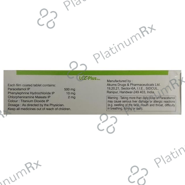 LCZ Plus New 2/500/10mg Tablet 10s