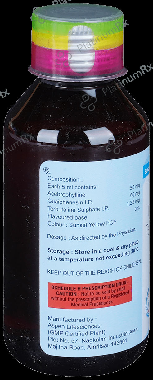 Muciday Syrup Honey Raspberry Sugar Free