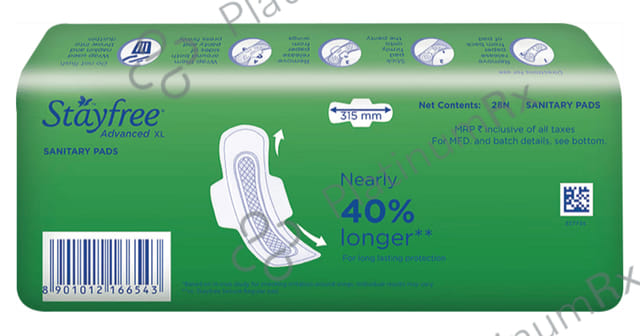 Stayfree Advanced Ultra Comfort Sanitary Pads with Wings Size XL 28s