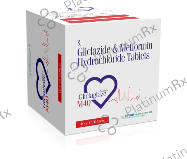 Gliclaglaze M 40/500mg Tablet 15s