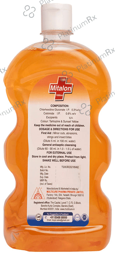 Mitalon Antiseptic Disinfectant Liquid 1 Liquid