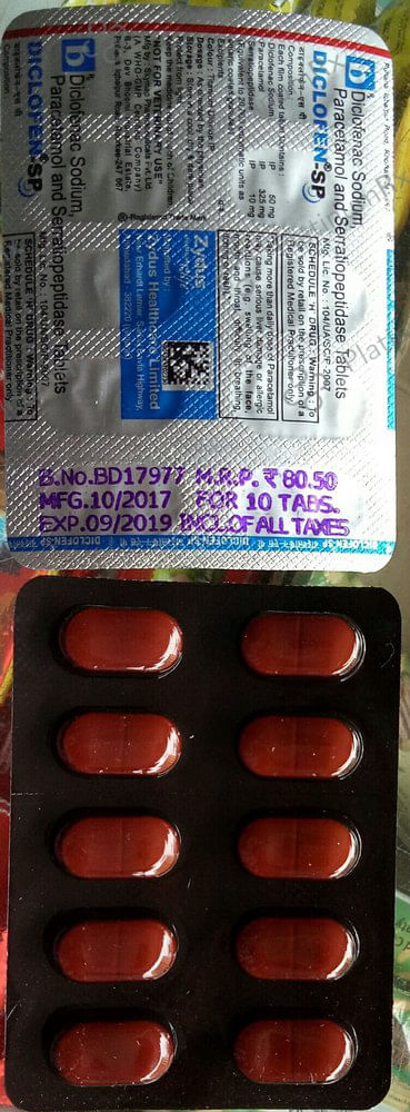 Diclofen SP 50/325/10mg Tablet 10s