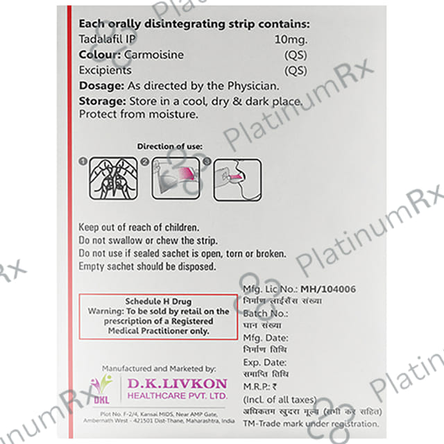 Tadaliv 10 Tablet MD