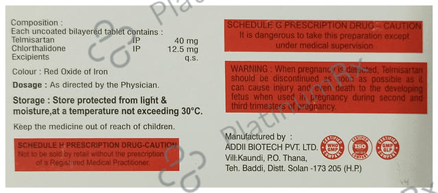 Telsilan CH 40 Tablet