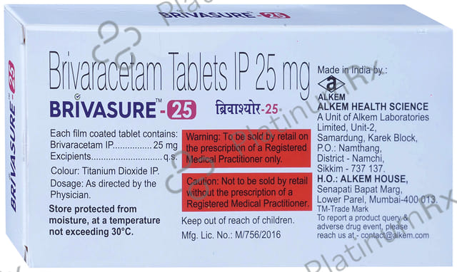 Brivasure 25mg Tablet 10s