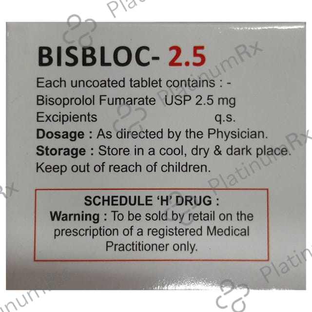 Bisbloc 2.5mg Tablet 10s