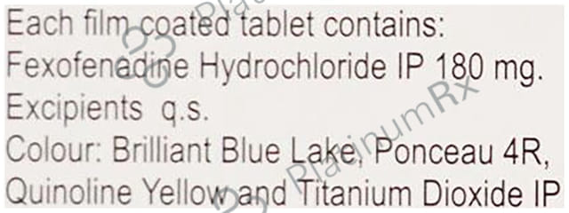 Fexair 180mg Tablet 10s