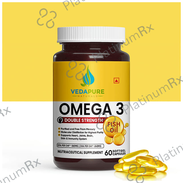 Vedapure Omega 3 Fish Oil Softgel Capsule 60s