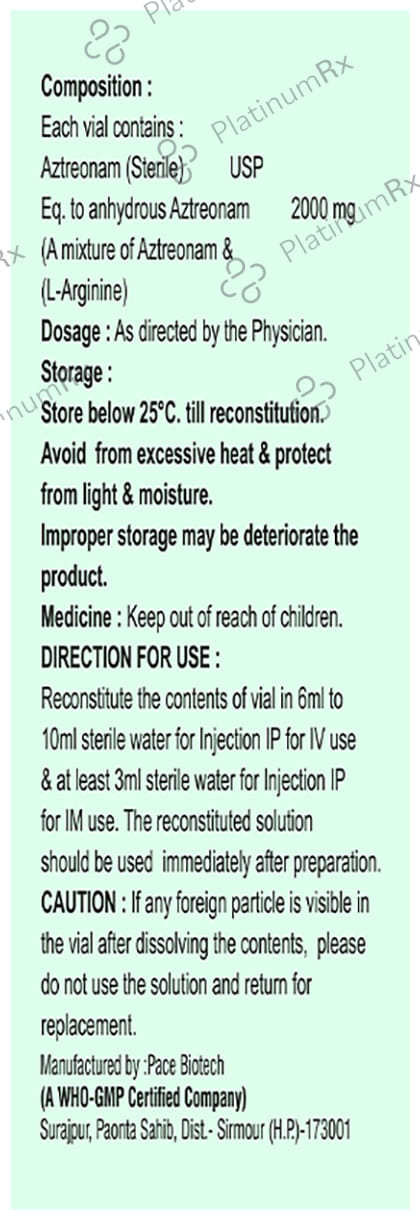 Azapenem 2gm 2000mg Injection 1s