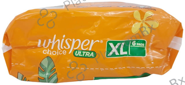 Whisper Choice Ultra Sanitary Pads XL 6 pads