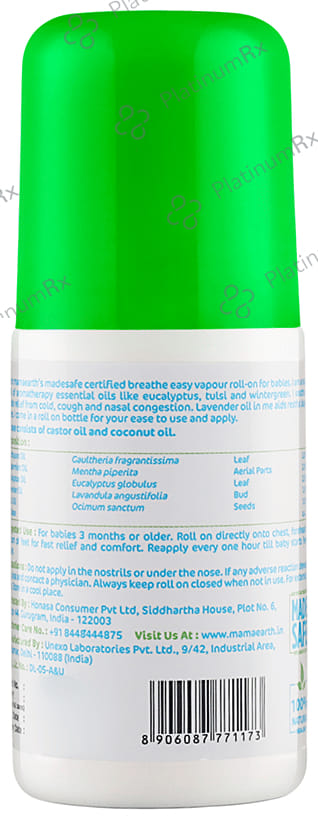 Mamaearth Natural Breathe Easy Vapour Roll-On for Babies