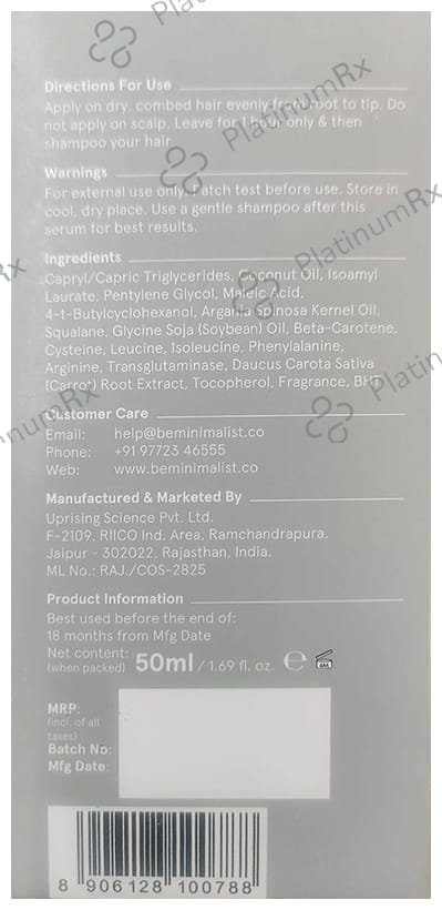 Minimalist 5% Hair Serum 50ml