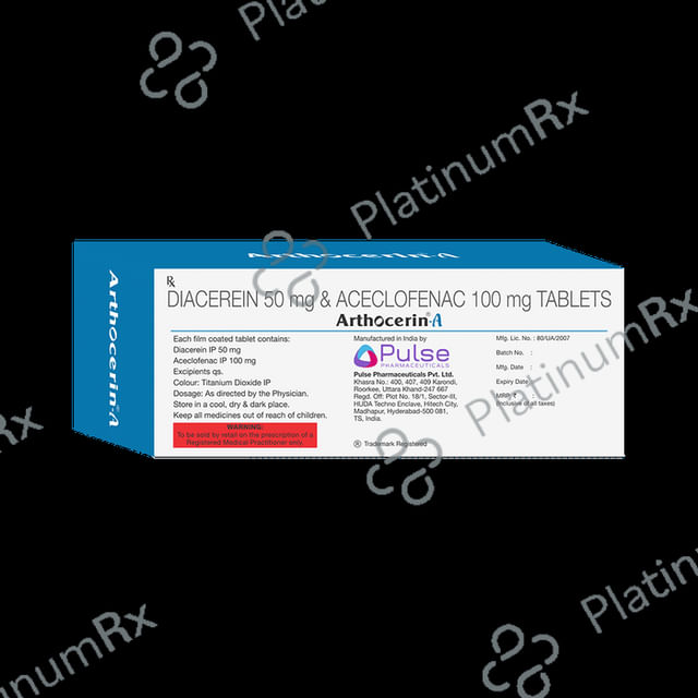 Arthocerin A 100/50mg Tablet 10s