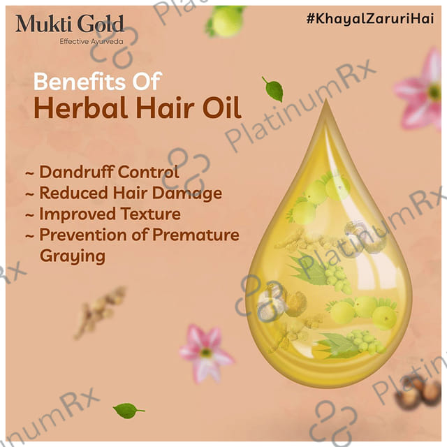 Axiom Mukti Gold Herbal Hair Oil 100 ml