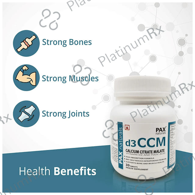 Pax Naturals D3 CCM Tablet 30s