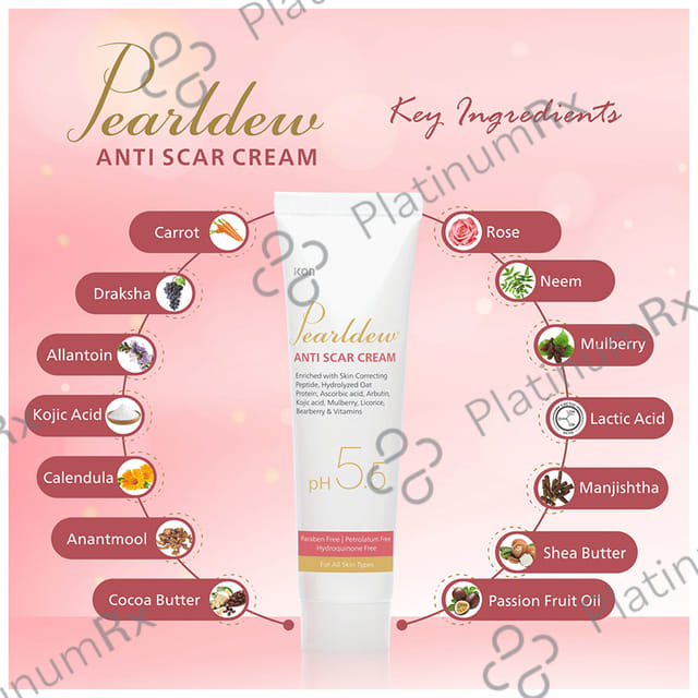 Pearldew Anti Scar Cream (25gm Each) 1 Tube