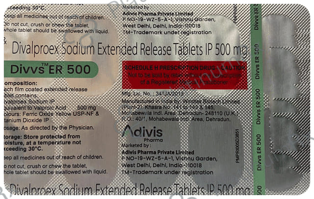 Divvs ER 500mg Tablet 10s