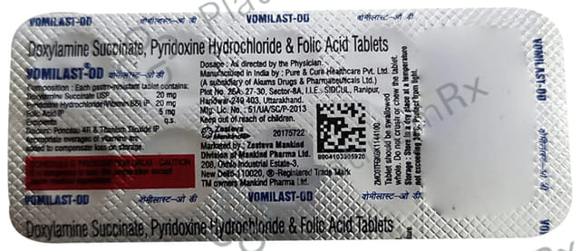 Vomilast OD 20/20/5mg Tablet 10s