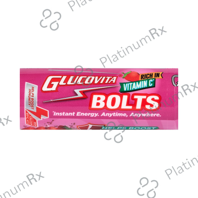 Glucovita Bolts Strawberry Flavour Tablet 20s