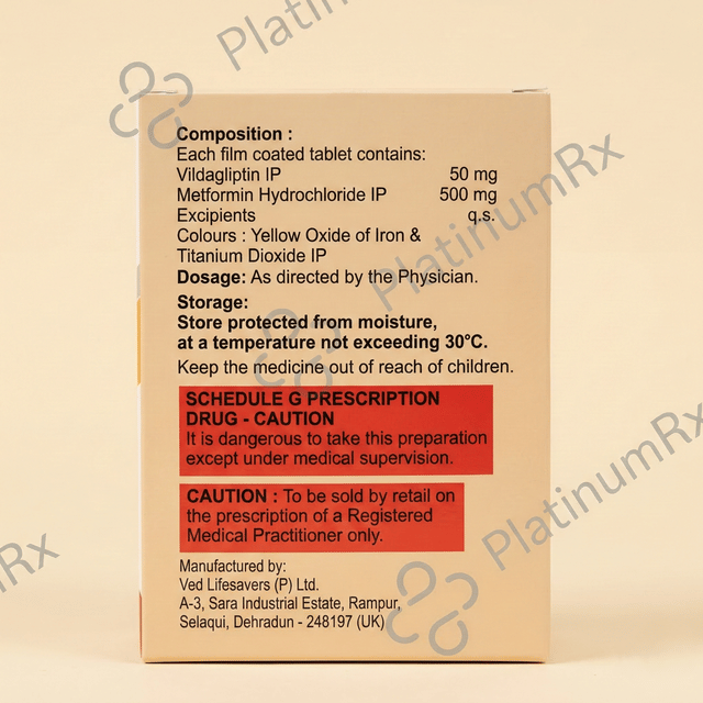 Vildavista M 500mg Tablet 15s