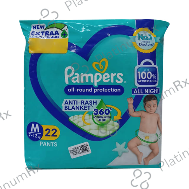 Pampers All Round Protection Anti Rash Blanket Medium diapers 22s
