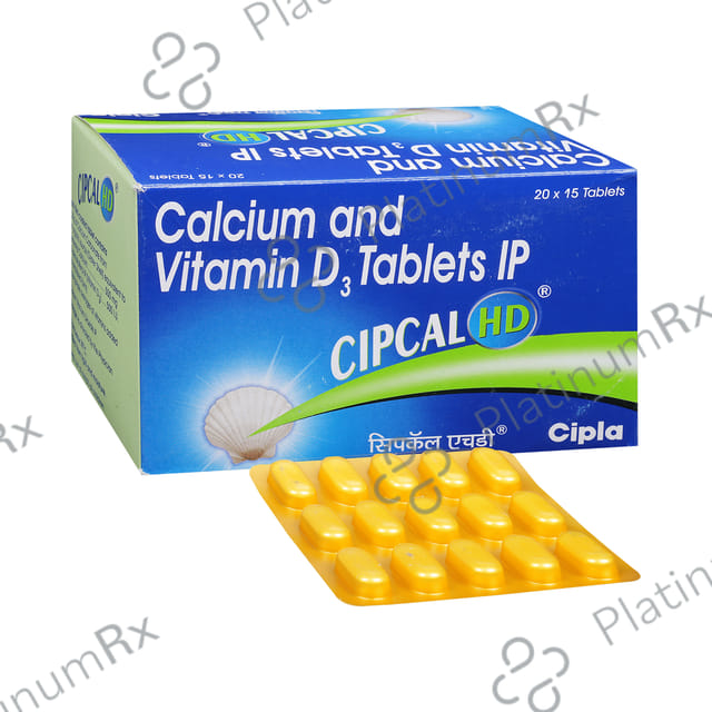 Cipcal HD 500mg/500IU Tablet 15s