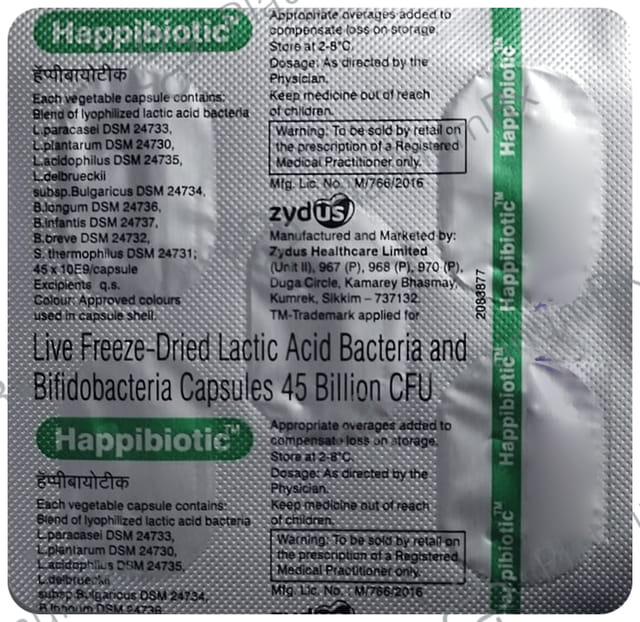 Happibiotic 45mg Capsule 5s