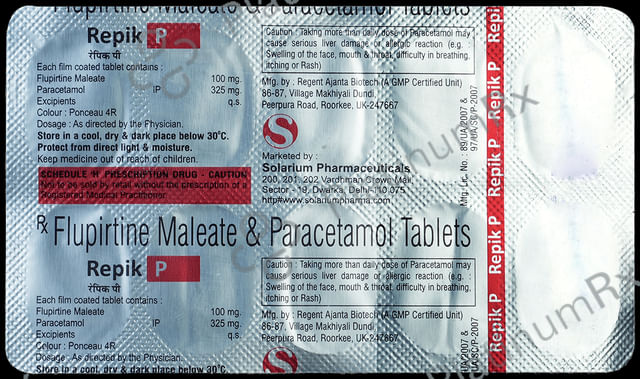 Repik P 100mg/325mg Tablet