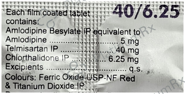 Amlopres 3D 40/6.25mg Tablet 10s